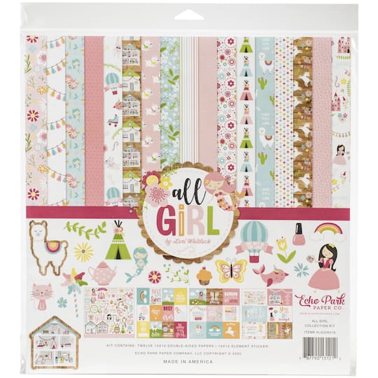Echo Park&#x2122; Paper Co. All Girl Collection Kit, 12&#x22; x 12&#x22;